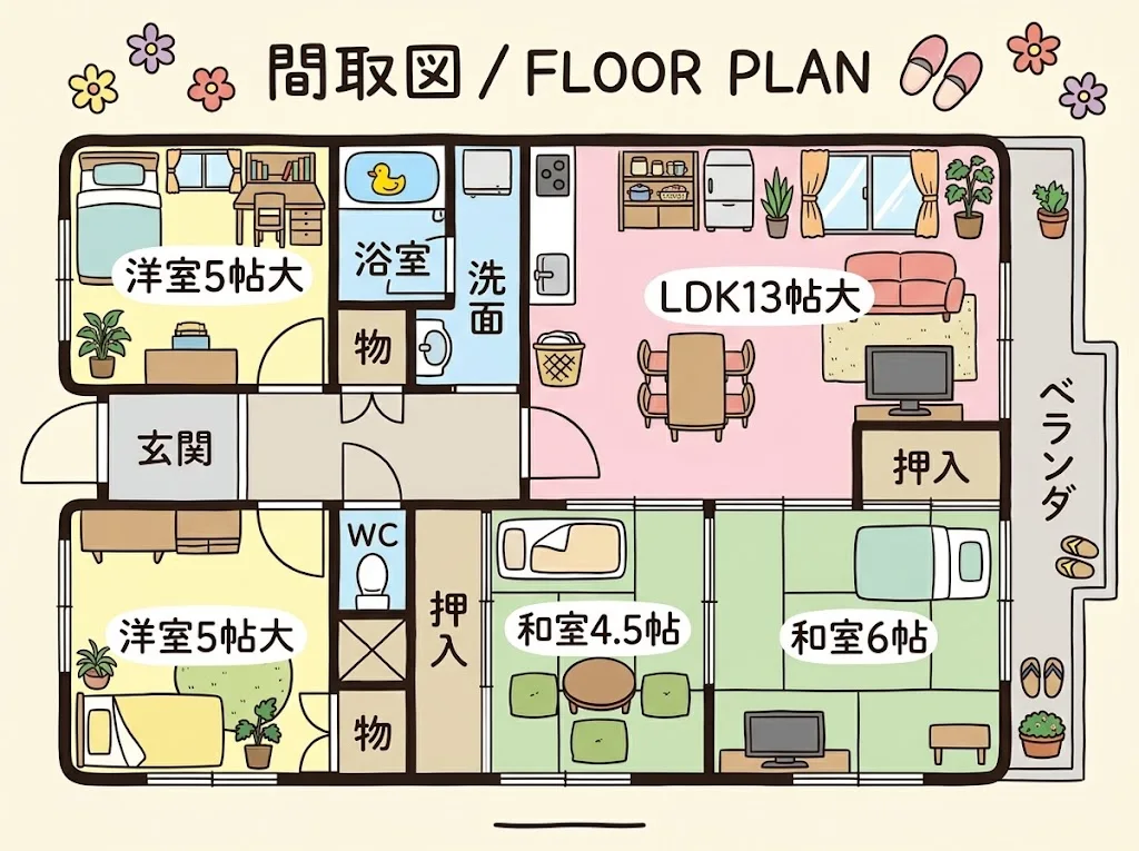 リフォーム前の間取り