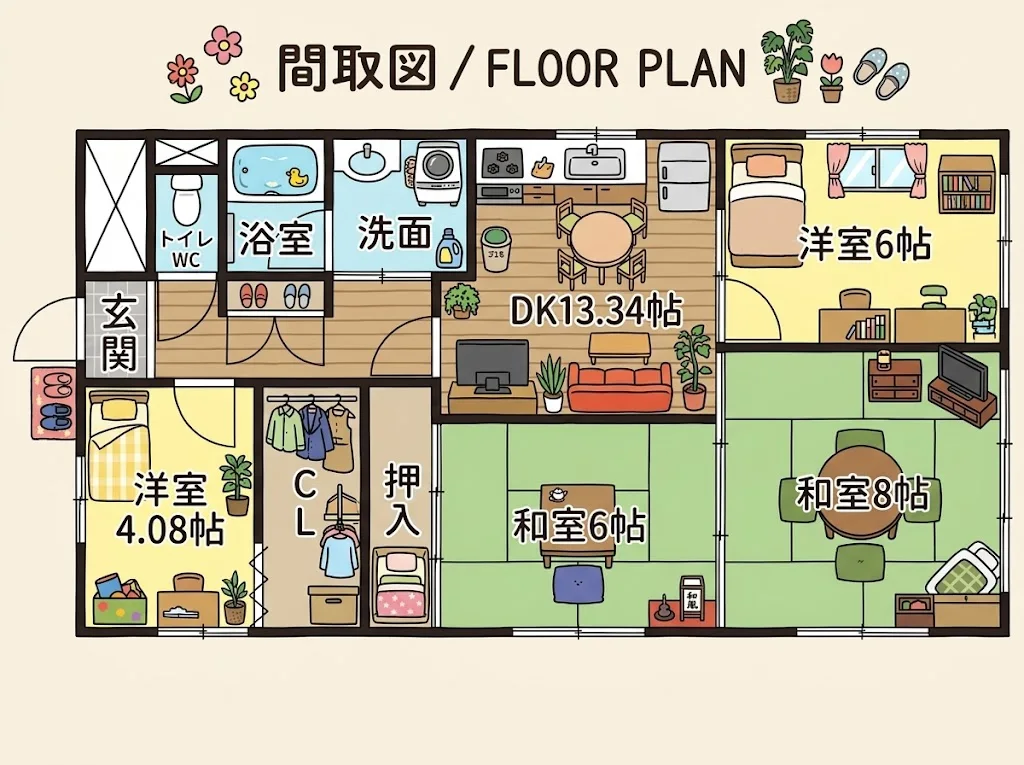 リフォーム前の間取り
